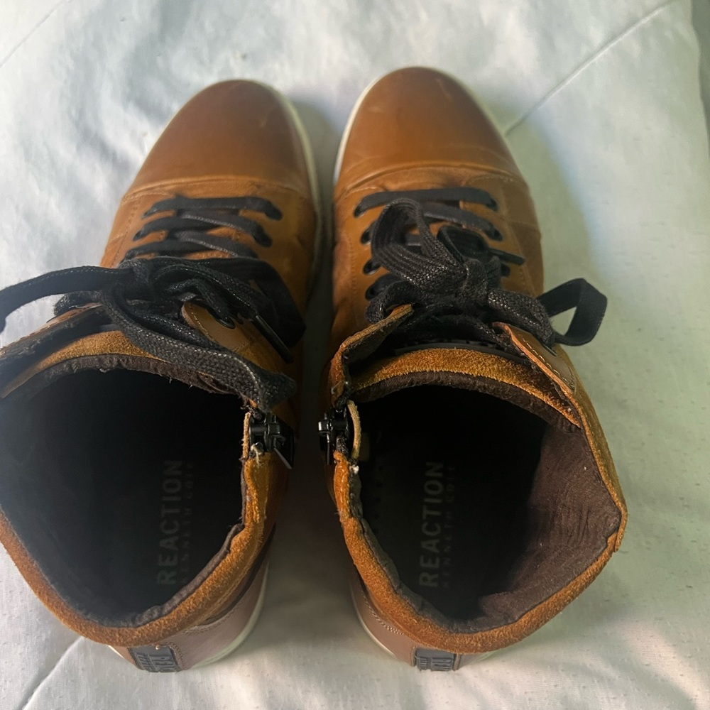 Reaction Kenneth Cole Tan High-Top Sneakers